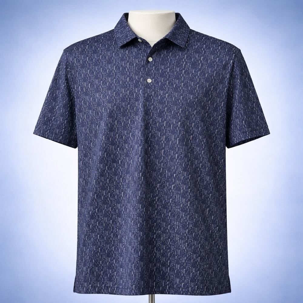 Hickey Freeman Golf Men’s Blue SS Polo Shirt M